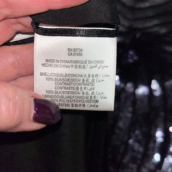 Sequined glam! BCBG Max Azria stunning strapless cocktail dress. Sz 2. - Picture 11 of 14